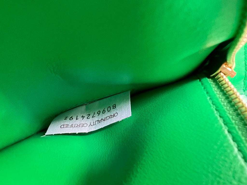 スモール カセット 23 グリーン フリンジ カーフスキン