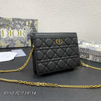 CARO ポーチ 19 バッグ（ブラックカーフスキン）