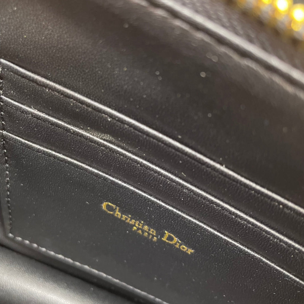 CARO ポーチ 19 バッグ（ブラックカーフスキン）