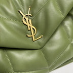 PUFFER TOY 29 IN FERN GREEN LAMBSKIN GOLD HARDWARE
