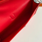 JIGE ELAN 29 ルビーレッドカーフスキンとアップルレッドリザードスキンのクラッチ（オーダーメイド）