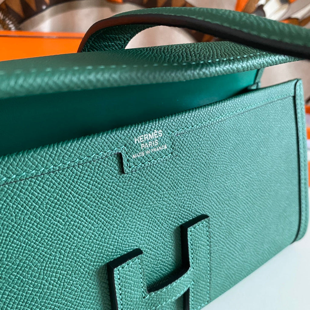 JIGE ELAN 29 クラッチバッグ（フォレストグリーンカーフスキン）