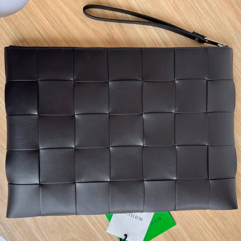 ラージカセットポーチ 35インチ ブラックカーフスキン