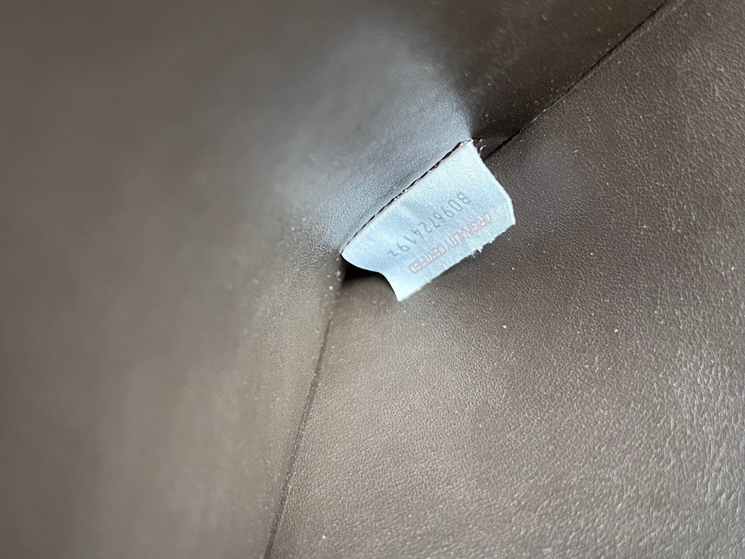 ラージカセットポーチ 35インチ ブラックカーフスキン