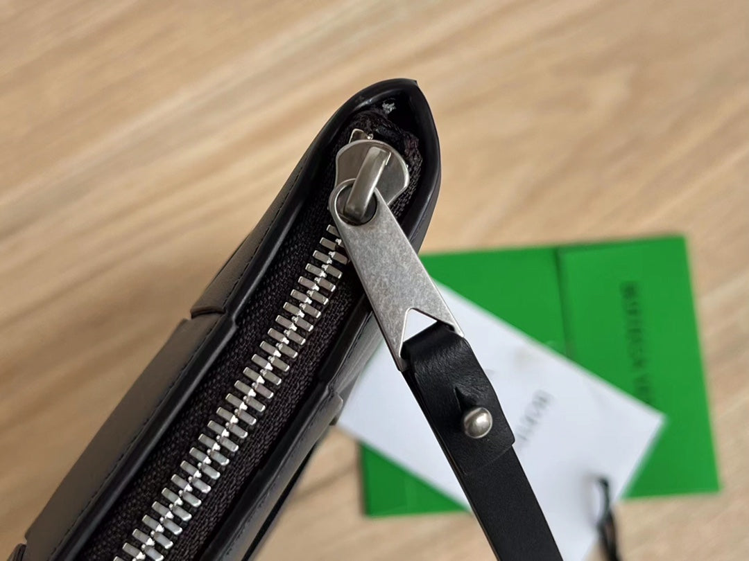 ラージカセットポーチ 35インチ ブラックカーフスキン