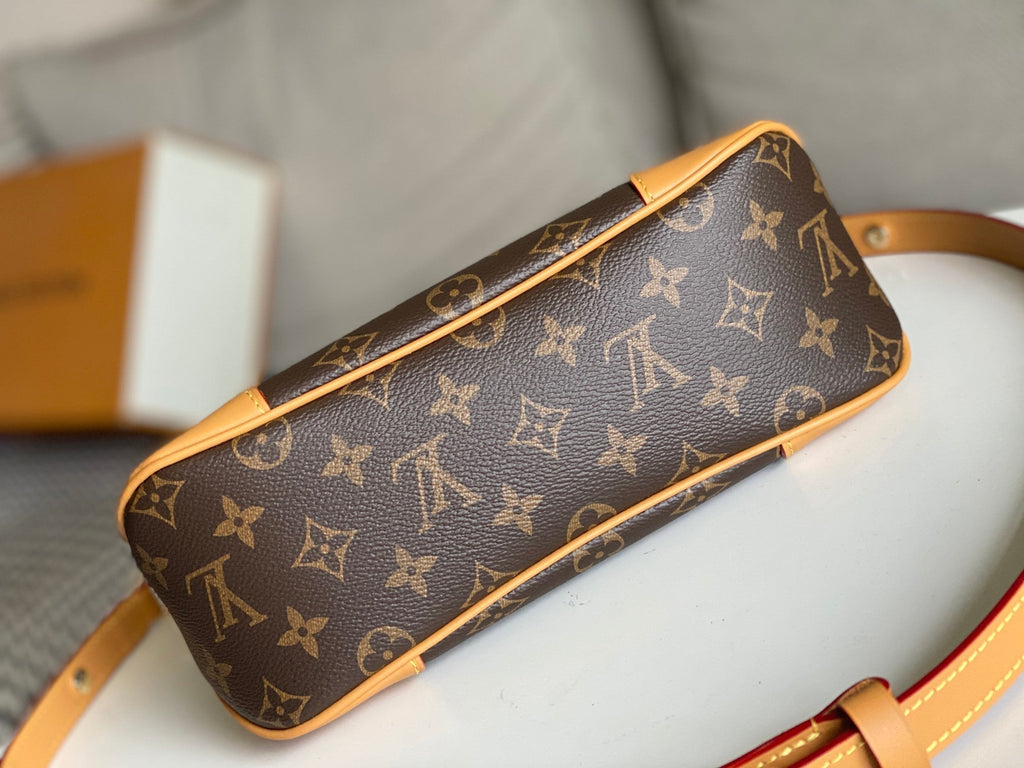 LV 25S ブローニュ 29インチ ブラウン モノグラム キャンバス レザートリム ゴールド金具