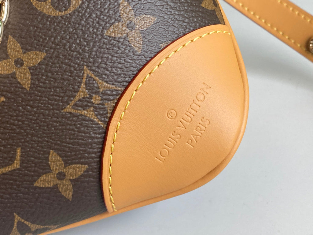 LV 25S ブローニュ 29インチ ブラウン モノグラム キャンバス レザートリム ゴールド金具