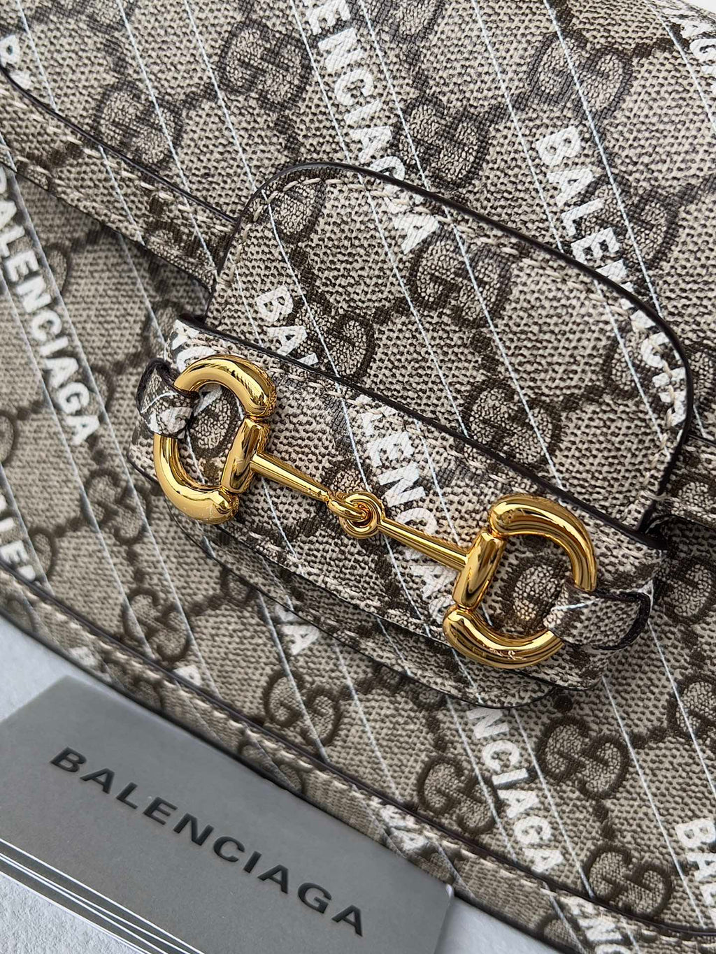 GGミニ25プリントサドルバッグ（エイクルベージュキャンバス）