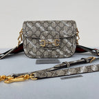 GGミニ25プリントサドルバッグ（エイクルベージュキャンバス）