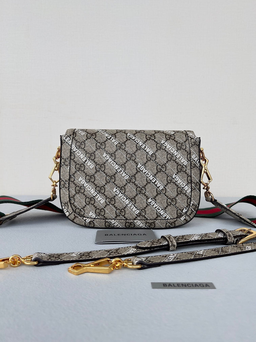 GGミニ25プリントサドルバッグ（エイクルベージュキャンバス）