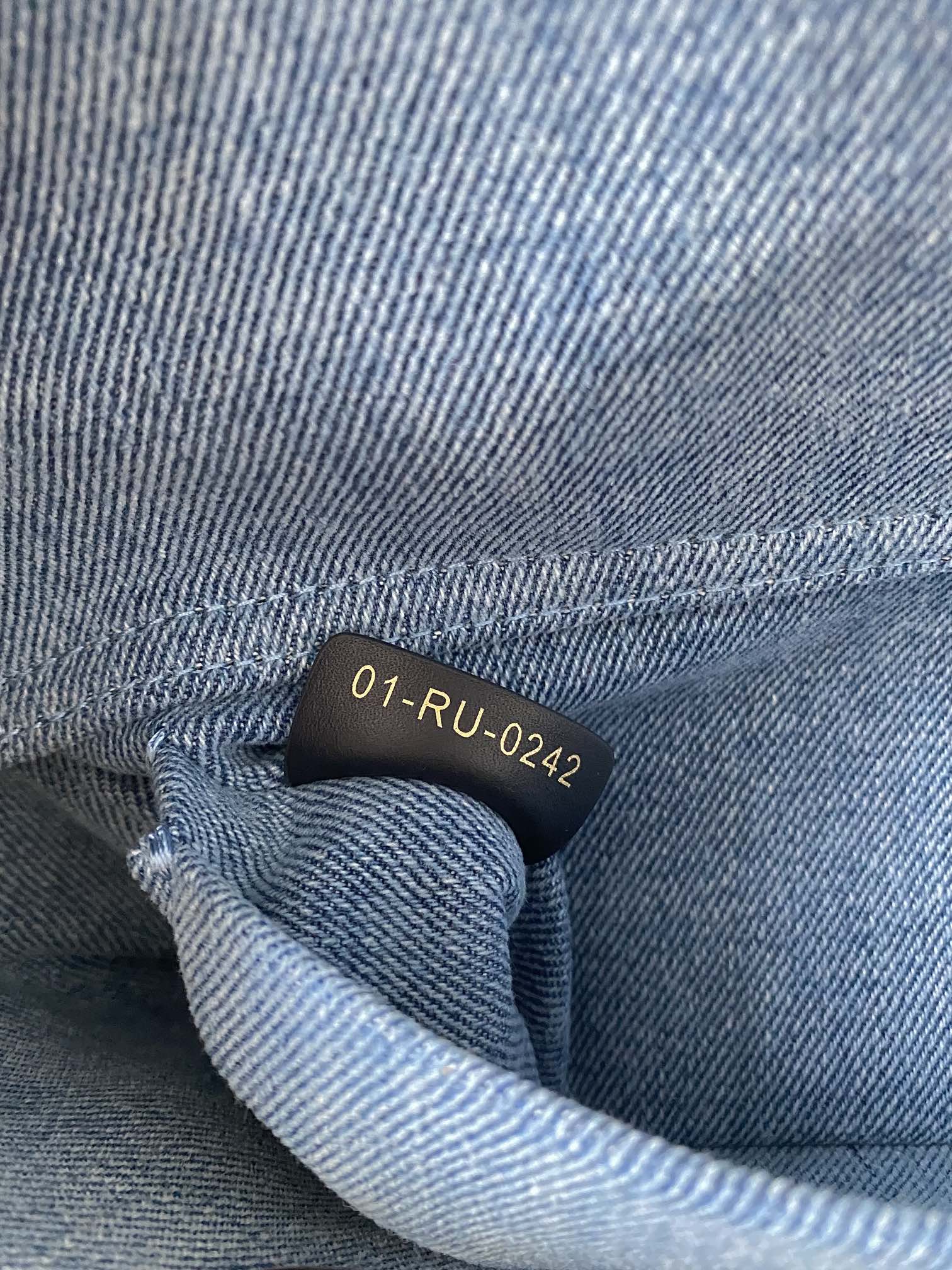 ミディアム D-JOY バッグ 26 ライトブルー マクロカナージュデニム