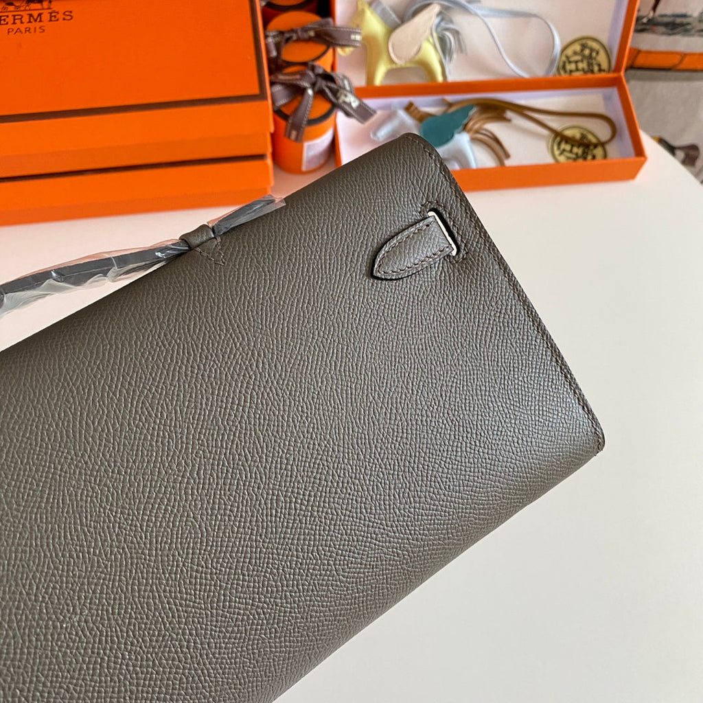 ケリーカット 31インチ ウッドブラウンカーフスキン シルバー金具