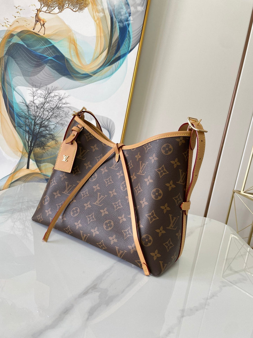 キャリーオール PM 29 ブラウンベージュ モノグラム キャンバス