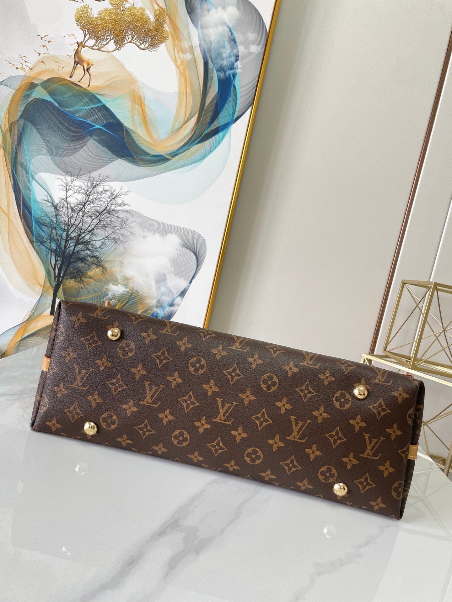 キャリーオール MM 39 ブラウン モノグラム キャンバス