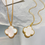 [⭐JeweliWhal]CLOVER 25MM MOP LARGE PENDANT NECKLACE