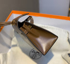 KELLY MINI 20 BAG IN CHOCOLATE BROWN SMOOTH CALFSKIN WITH GOLD HARDWARE (MADE-TO-ODER)