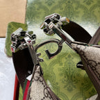 アタッシュ ミニバッグ 23 ベージュGG＆ブラウントリムカーフスキン