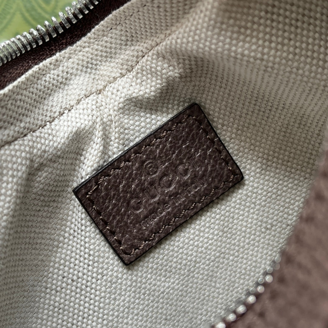 アタッシュ ミニバッグ 23 ベージュGG＆ブラウントリムカーフスキン