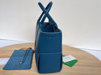 SMALL ARCO TOTE 30 IN AEGEAN BLUE CALFSKIN