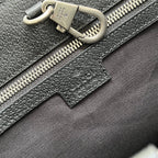 タイガープリント ミディアム トートバッグ 38 ブラック キャンバス＆レザートリム