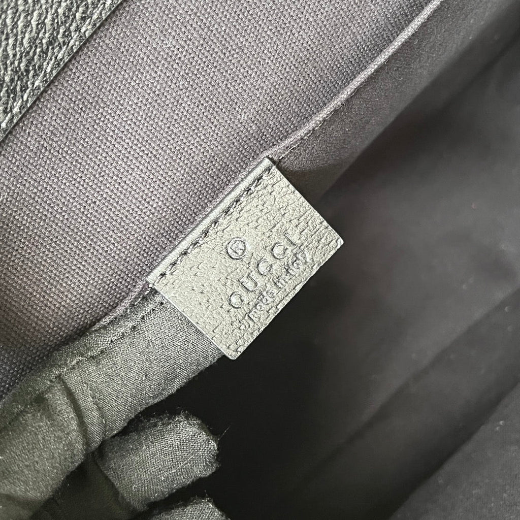 タイガープリント メッセンジャーバッグ 28 ブラックキャンバス＆レザートリム