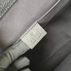 タイガープリント メッセンジャーバッグ 28 ブラックキャンバス＆レザートリム