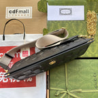 マトラッセ ショルダーバッグ 32インチ ブラック エンボスカーフスキン ゴールド金具