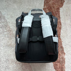 タイガープリント ミディアム バックパック 43 ブラック キャンバス＆レザートリム