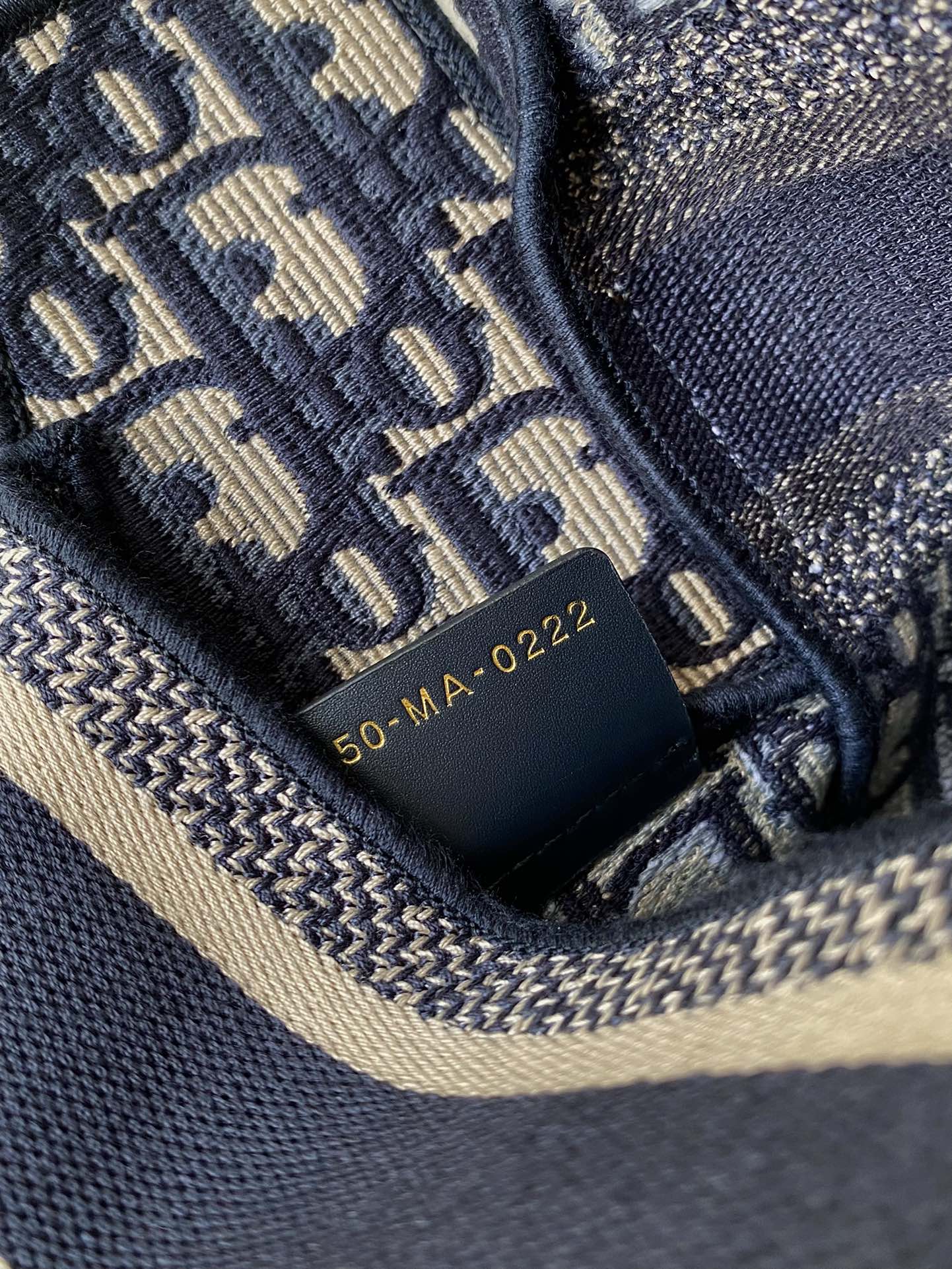 スモール ディオールキャンプ バッグ 23 オブリーク ブルー エンブロイダリー