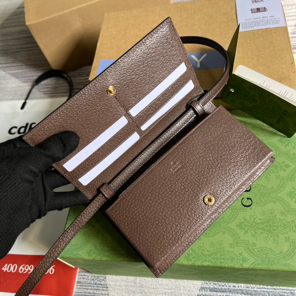 ブラウンカーフスキンとベージュキャンバスのミニ19オフィディアバッグ