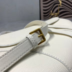 CDサドルバッグストラップ ウォームトープ グレインホワイトカーフスキン