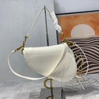 CDサドルバッグストラップ ウォームトープ グレインホワイトカーフスキン