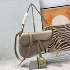 CDサドルバッグストラップ ウォームトープ グレインブラウンカーフスキン