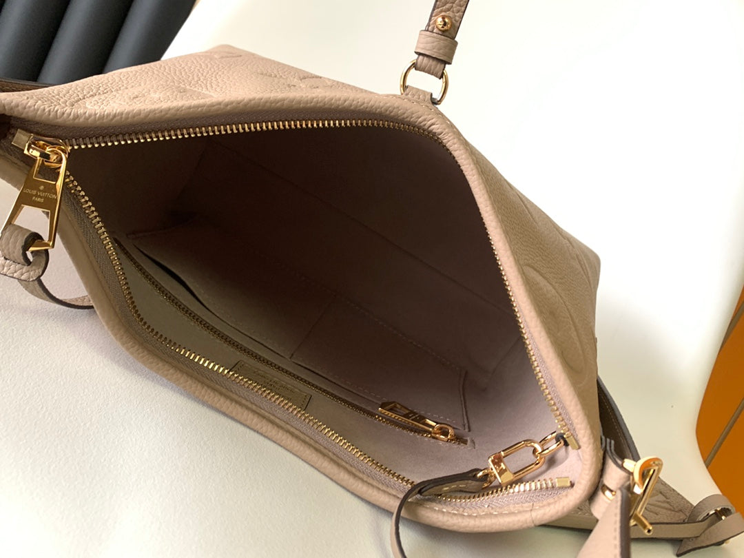 キャリーオール PM 29 ベージュ モノグラム グレインカウハイドレザー