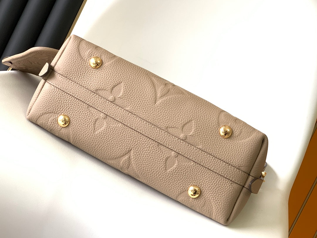 キャリーオール PM 29 ベージュ モノグラム グレインカウハイドレザー