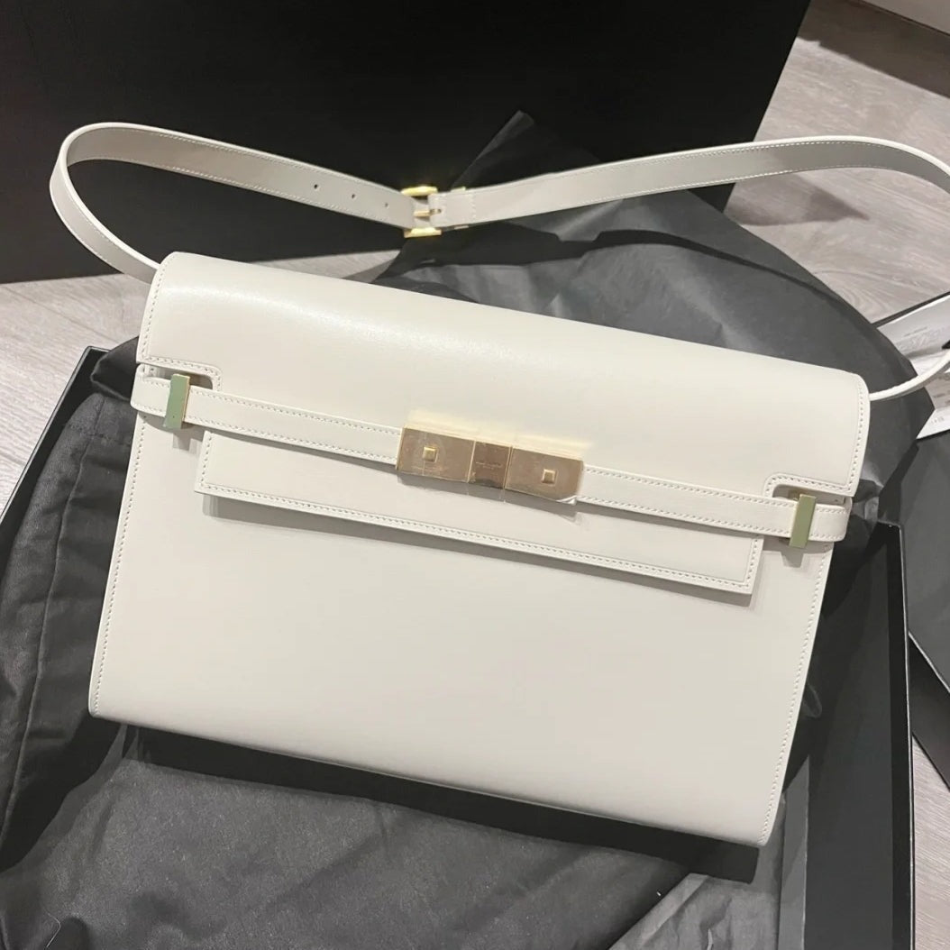 マンハッタン 29 トップハンドル（スムースホワイトカーフスキン）