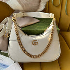 ショルダーバッグ 25インチ ホワイトラムスキン ゴールド金具