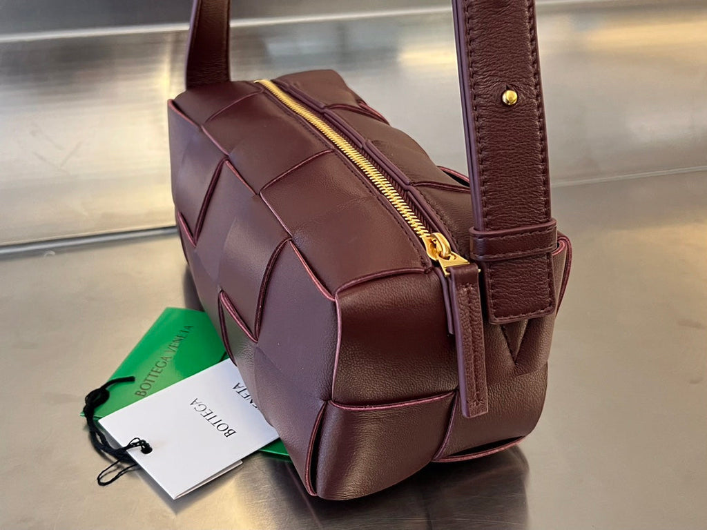 ブリックカセット28 ワインレッドカーフスキン