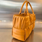 SMALL ARCO TOTE 30 IN PIZAZZ ORANGE SOFT LAMBSKIN