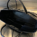 SMALL ARCO TOTE 30 IN BLACK SOFT LAMBSKIN