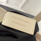 LE 5 À 7 HANDBAG 24 IN SNAKE PATTERN WHITE CALFSKIN