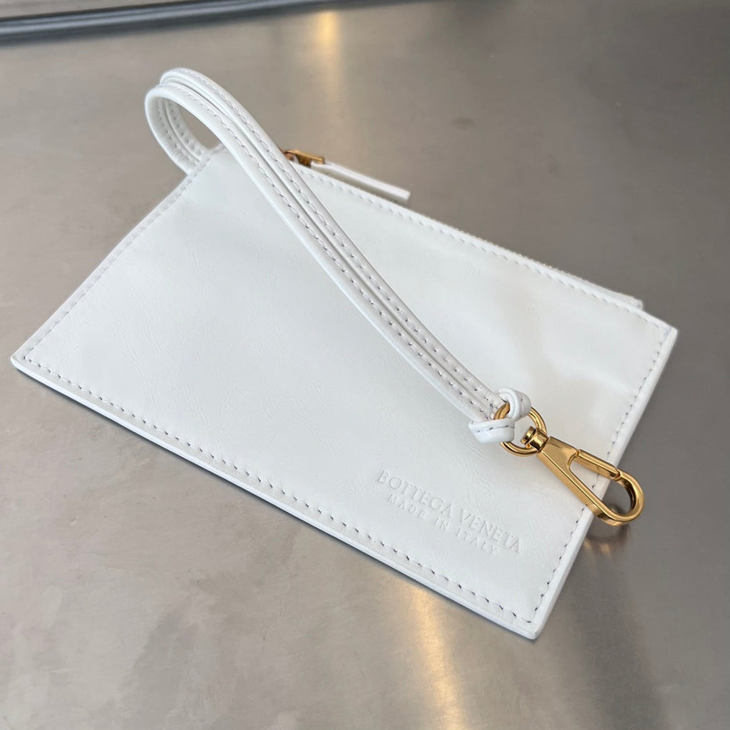 CANDY ARCO TOTE 20 IN WHITE SOFT LAMBSKIN