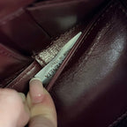 CANDY ARCO TOTE 20 IN WINE RED SOFT LAMBSKIN