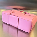 SMALL ARCO TOTE 30 IN WEWAK PINK LAMBSKIN