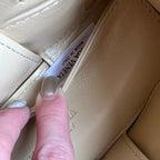 CANDY ARCO TOTE 20 IN BEIGE SOFT LAMBSKIN