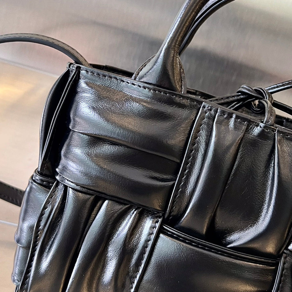 キャンディ アルコ トートバッグ 20 ブラック ソフトラムスキン