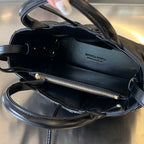 キャンディ アルコ トートバッグ 20 ブラック ソフトラムスキン