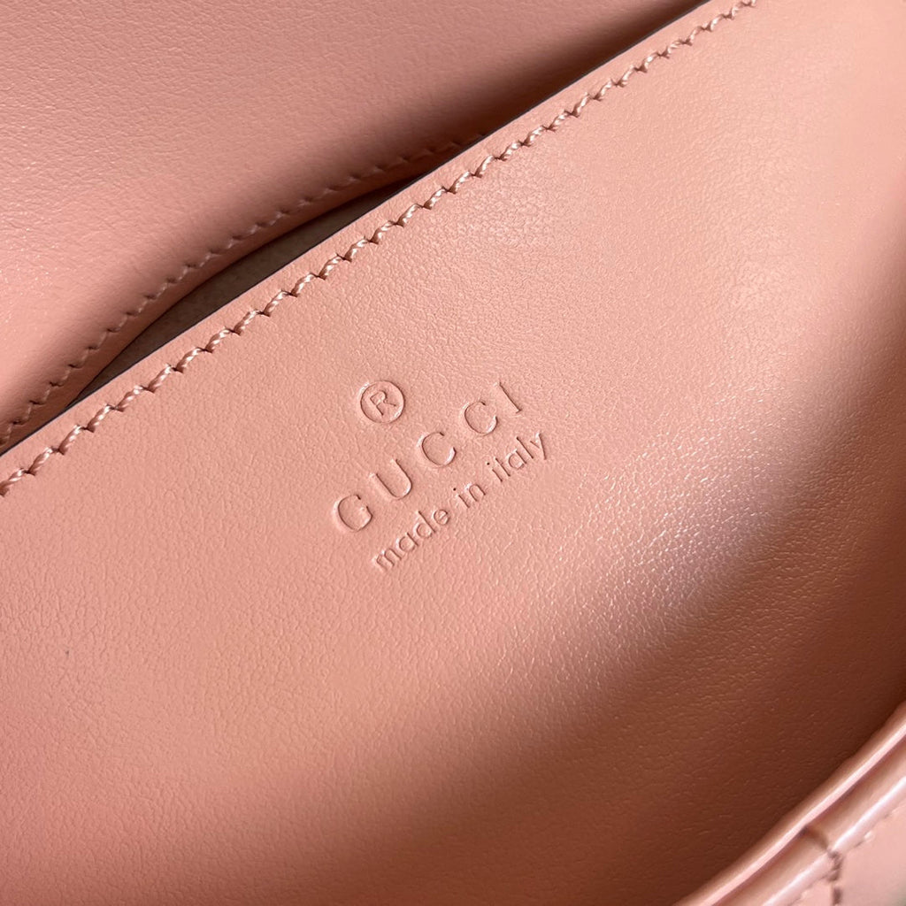 GGマーモント ミニ 21 クラシックバッグ（ピーチピンクカーフスキン）