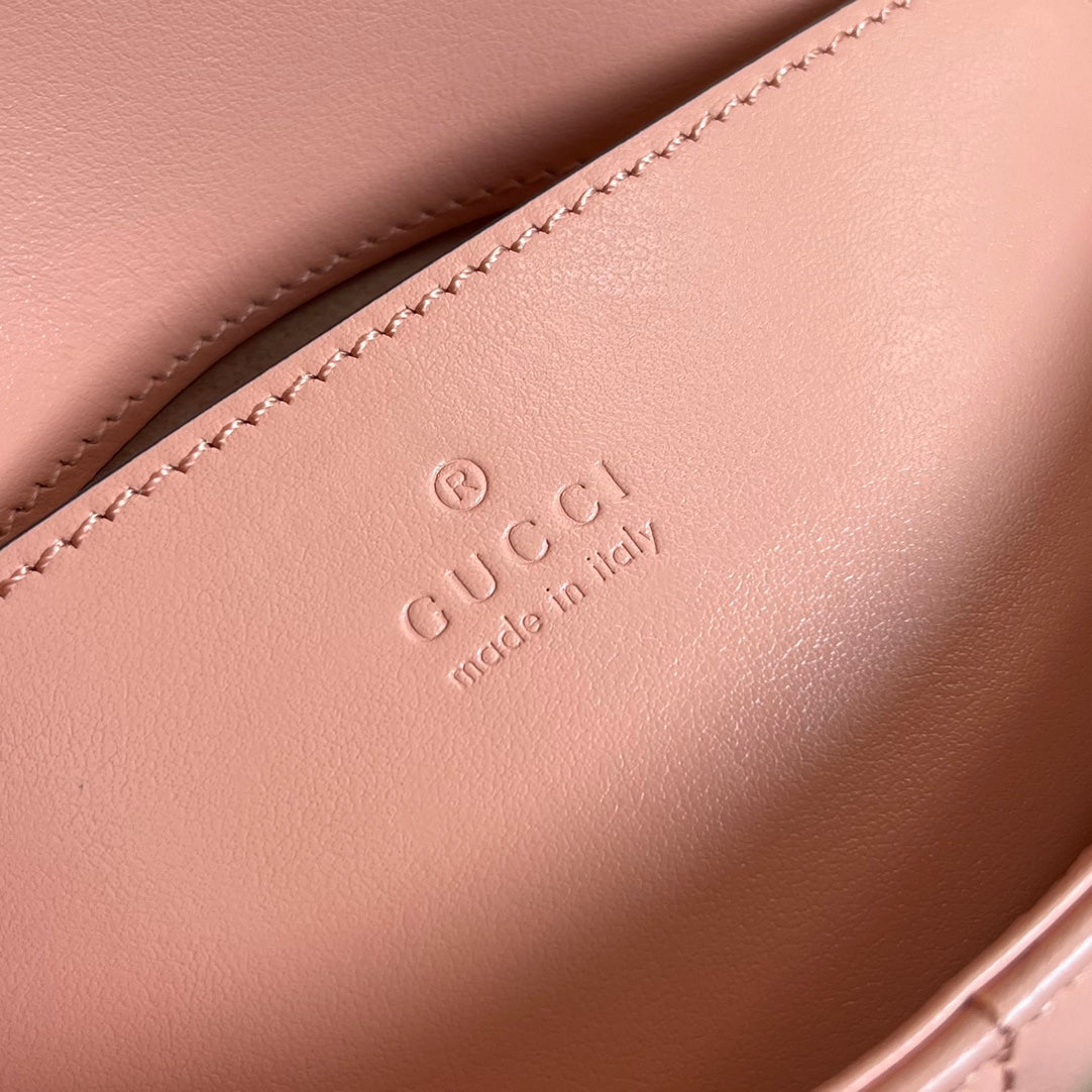 GGマーモント ミニ 21 クラシックバッグ（ピーチピンクカーフスキン）