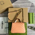 GGマーモント ミニ 21 クラシックバッグ（ピーチピンクカーフスキン）